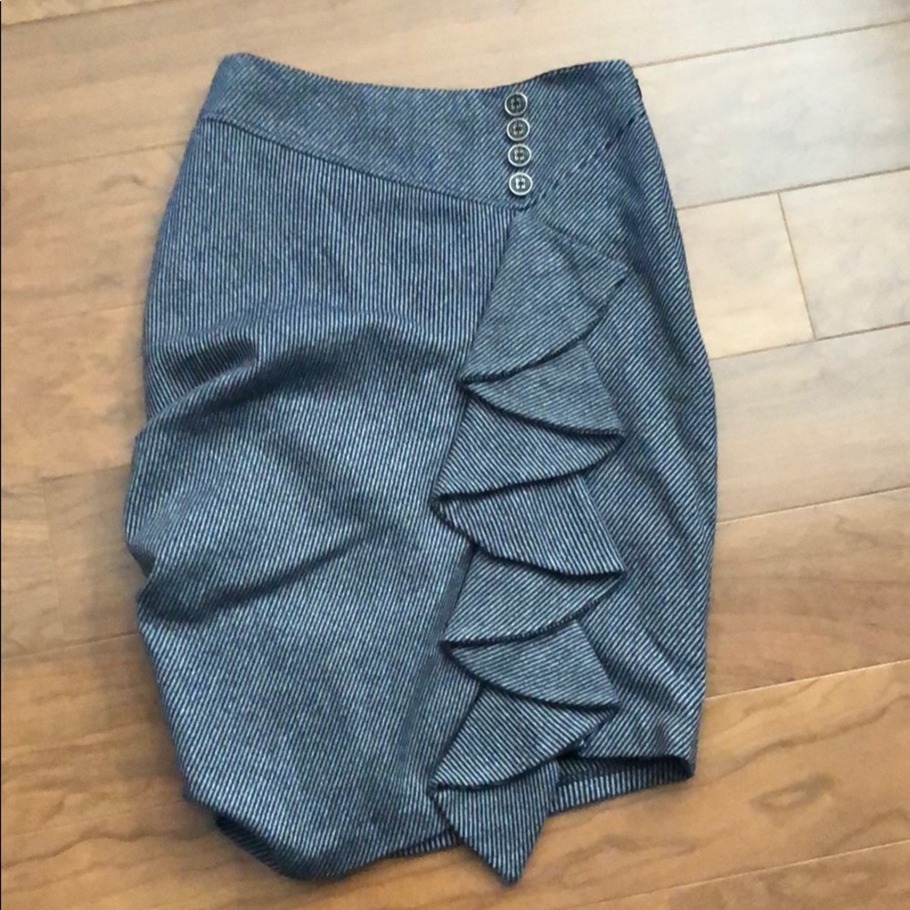 Side gathered skirt
